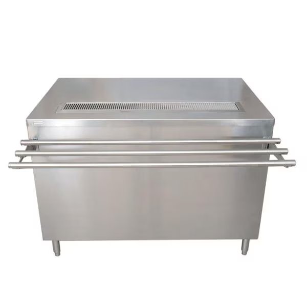 Stainless Steel Cashier-Serve Counter with Hinged Doors and Lock 30X48, Bk Resources, Mfr#: US-3048C-HL